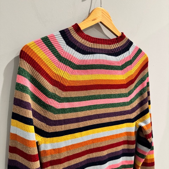 Boden Matilda Sparkle Jumper in Multi Stripe, Size 12 - Picture 13 of 14